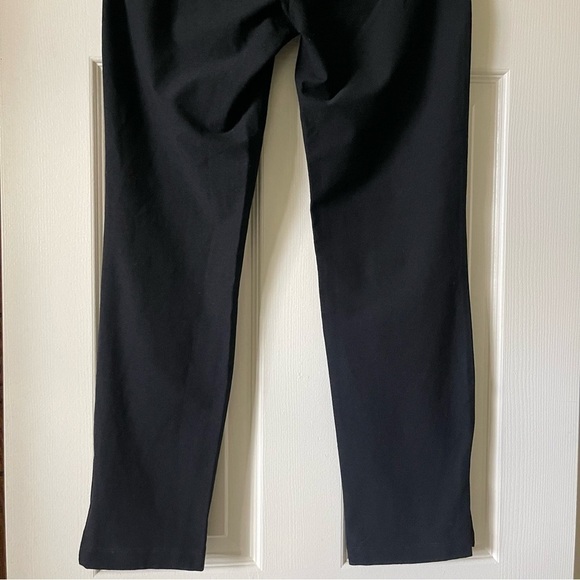 EILEEN FISHER Ankle Slim Pants Washable Stretch Crepe Zipper Slits Black XXS - Picture 5 of 15